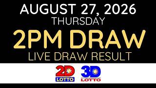 Information [LIVE] PCSO Lotto Result Today 2pm August 27 2026 - Ez2 Result and Swertres Result Guide