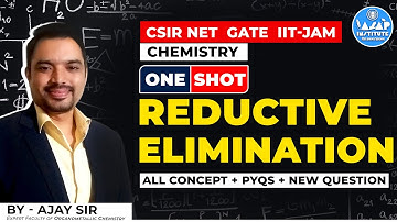 Organometallic Chemistry Reductive Elimination | CSIR NET Chemistry | GATE | IIT JAM  | Ajay Sir