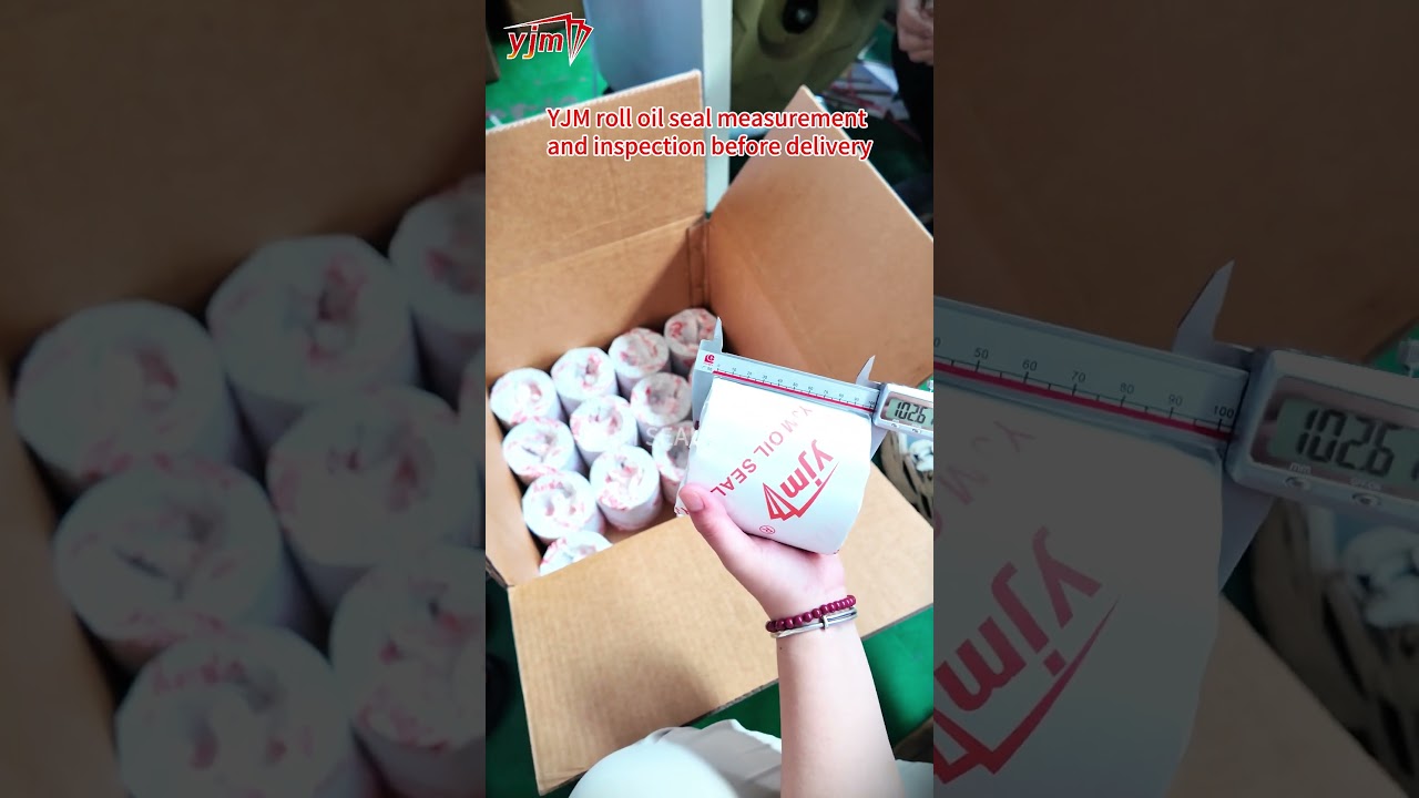 Pre-Shipment Quality Assurance: Measuring & Inspecting Coiled Oil Seals with YJM Branding (HD)