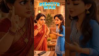 Remote war “Team सास या Team बहू? 😂📺Follow करना ना भूलें 👀✨”