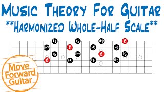Music Theory for Guitar - Harmonized Whole Half Diminished Scale