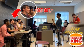 We played the Whopper commercial song at an audition. (PRANK)