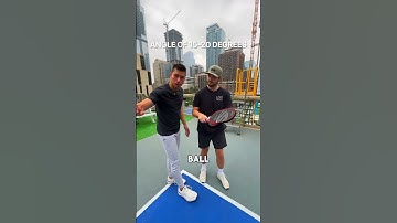 Quick tip for slice return #coaching #pickleball #tennis #pingpong #shorts