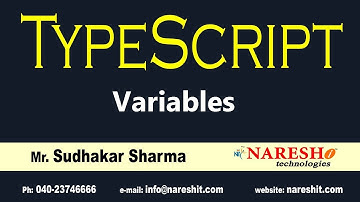 Variables in Typescript - Typescript Basics for Biginners | Naresh i Technologies
