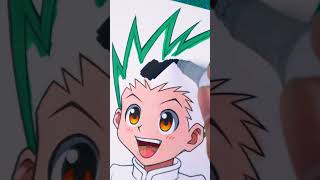 Drawing Gon Freecs || Hunter X Hunter #shorts #gonfreecs #hunterxhunter