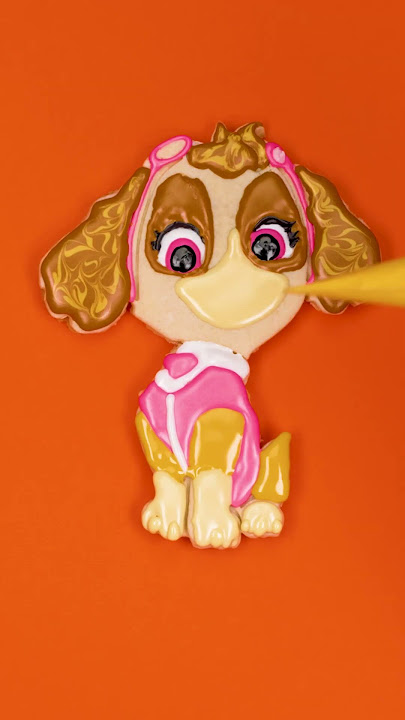 let's make PAW Patrol cookie art! #shorts