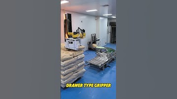 Drawer-type Gripper 😎 #palletizer #palletizingrobot #roboticpalletizer #depalletizer#automation
