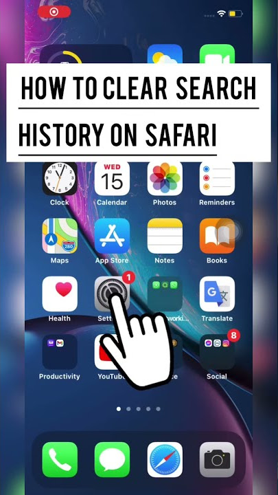 how to clear search history on safari #shorts