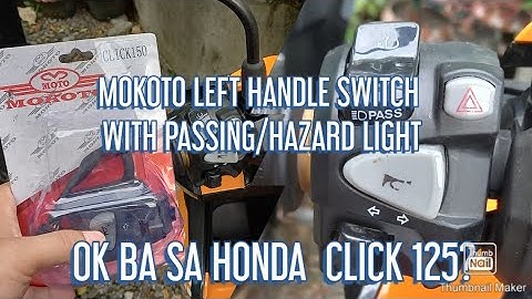 Mokoto Left Handle Switch with Passing/Hazard Light for Honda Click 125
