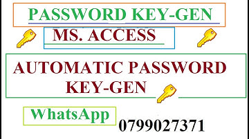 How to Make a Random Password Generator in MS Access – No Add-Ons!