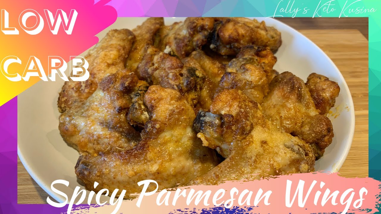 LOW CARB SPICY PARMESAN CHICKEN WINGS Keto Friendly chicken wings