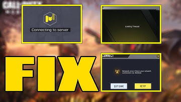 FIX Connecting to server, Loading timeout and Network error problem in Call of duty mobile