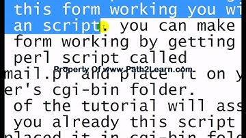 learn to create a form in dreamweaver Part1c cs4 cs3 8 7 WWW.PATH2LEARN.COM