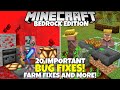 20 Recent & Important Bug FIXES You Didn't Know About In Minecraft Bedrock Edition!