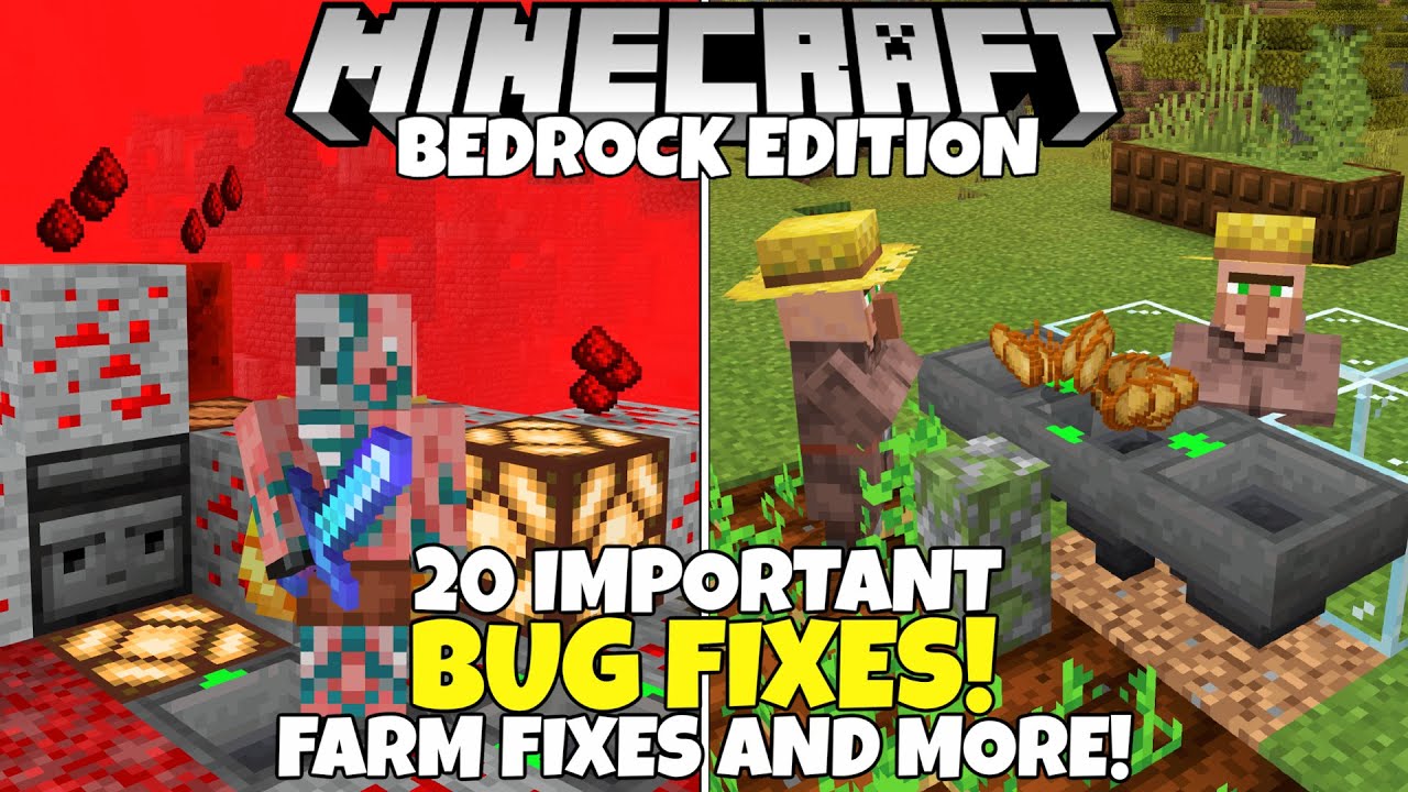 Download 20 Recent & Important Bug FIXES You Didn't Know About In Minecraft Bedrock Edition!