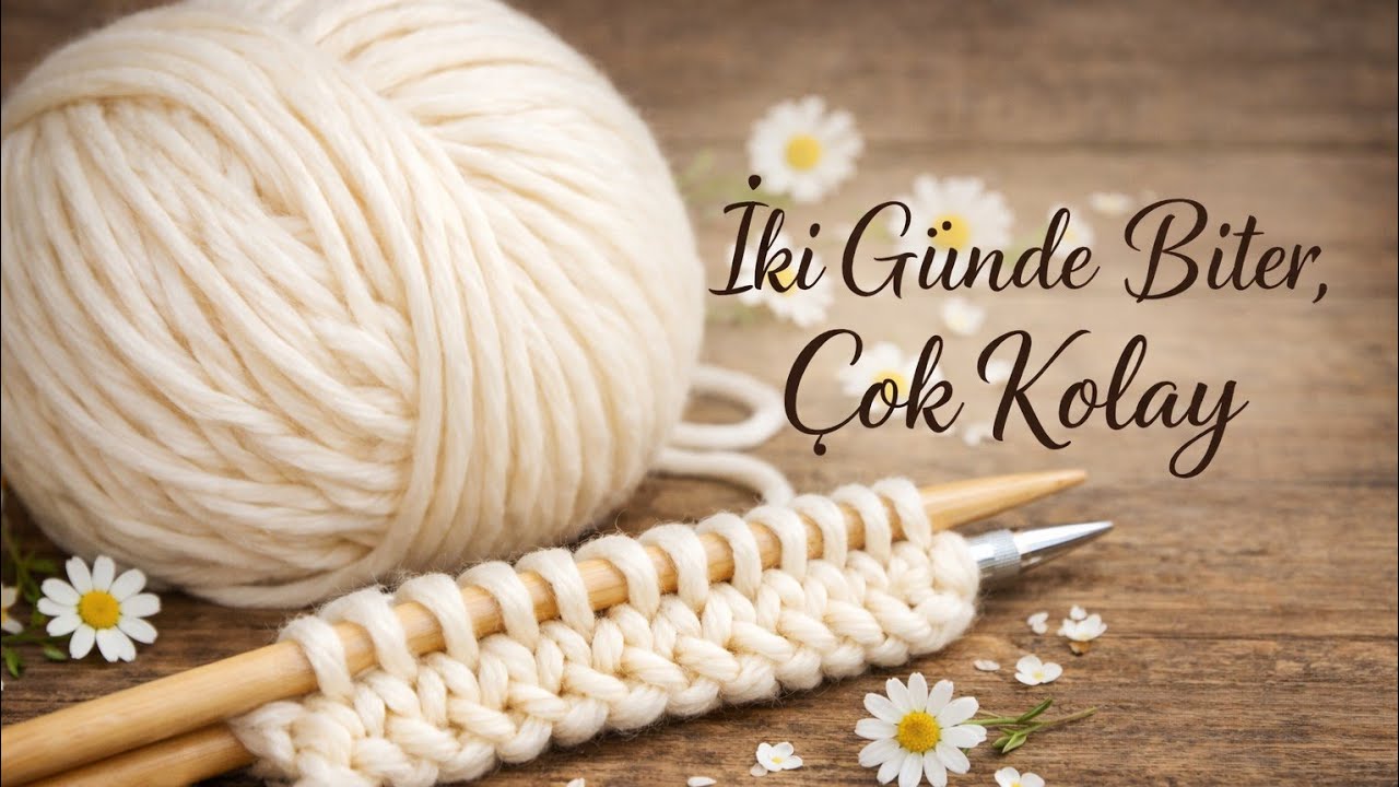 Свяжите этот простой жилет в два ряда за 2 дня! Идеально подходит для начинающих 😍