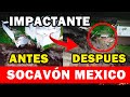 ¡Impactante! Se cae una parte de la casa todo un misterio de las profundidades del socavón de Mexico