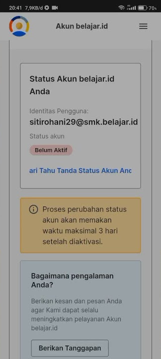 Cara mencari dan mengaktifkan akun belajar.id