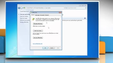 Windows® 7: How to disable offline files?