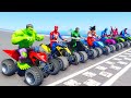 SPIDERMAN VS HULK VS IRON MAN VS GOKU STREET BLAZER DRAG RACE CHALLENGE - GTA 5