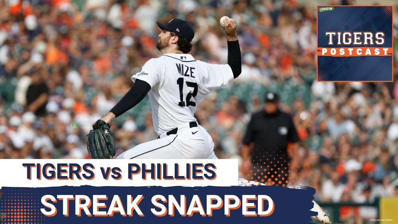 TIGERS POSTCAST: STREAK SNAPPED! Detroit Tigers LOSE To