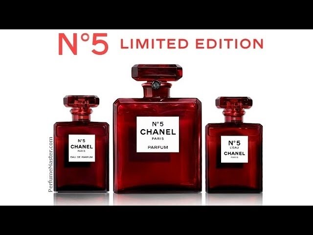 Chanel No 5 Limited Edition Red Bottles 