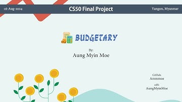 CS50 Final Project - Budgetary