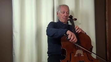 C major scale, 3 octaves, cello