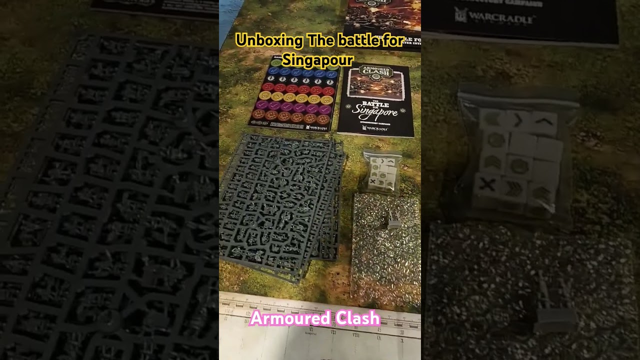 Armoured Clash 2 players starter The battle for Singapour Warcradle Studio Epic wargame UNBOXING