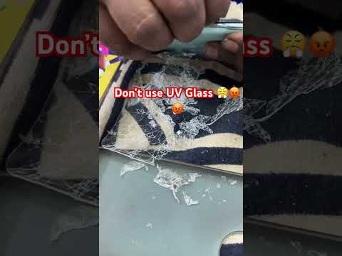 Don’t use uv glass #uv #mobilephonerepair #technology