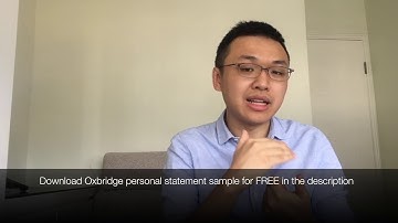 How did Oxford and Cambridge students write their personal statement?