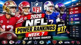 2026 NFL Week 7 Power Rankings | All 32 Teams Ranked