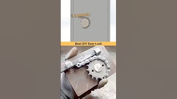 Don’t throw away your chain and sprocket - use them this way 😍 #diy #door #lock #cad #3dmodeling