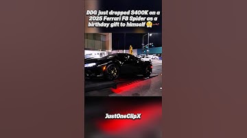 DDG just dropped $400K on a 2025 Ferrari F8 Spider as a birthday gift to himself 😤🏎️💨