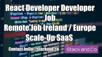 React Native Developer Jobs Remote Ireland Europe