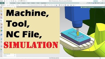 NX CAM - How to Import Machine, NC File to Check Simulation