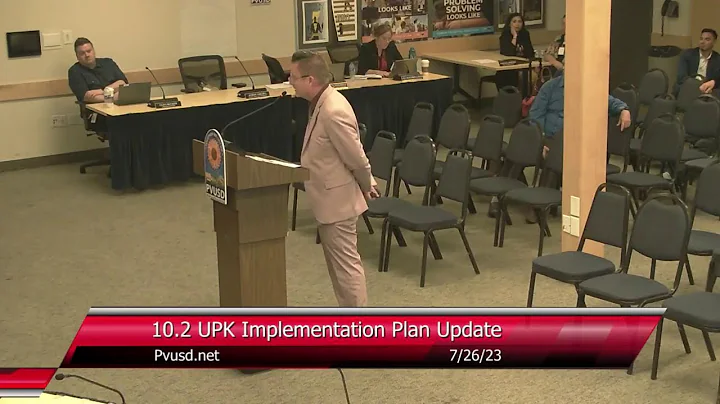 PVUSD Regular Board Meeting 7/26/23