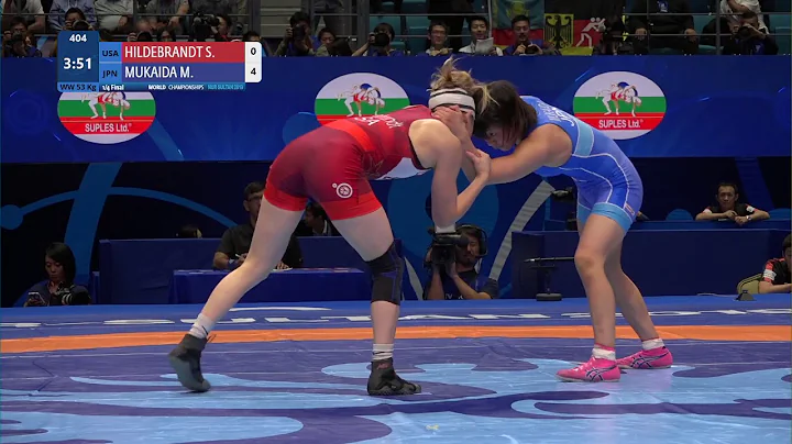 1/4 WW - 53 kg: S. HILDEBRANDT (USA) v. M. MUKAIDA...