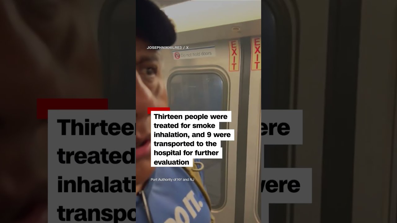 Passengers Rush To Evacuate Smoke Filled Train