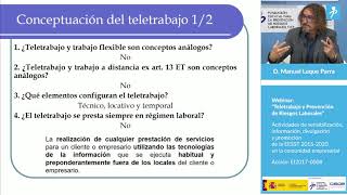 Webinar: Teletrabajo y Prevencion de Riesgos Laborales 1 2