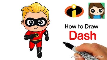 How to Draw Dash Easy | The Incredibles