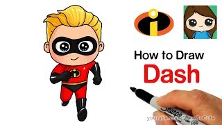 How to Draw Dash Easy | The Incredibles