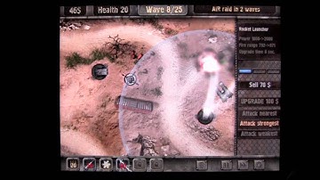 Defense zone HD iPad App Demo - CrazyMikesapps