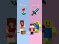 JJ Sister Roblox or Minecraft Aidrops 😎🙂 - MAIZEN Minecraft Animation #shorts #minecraftanimation
