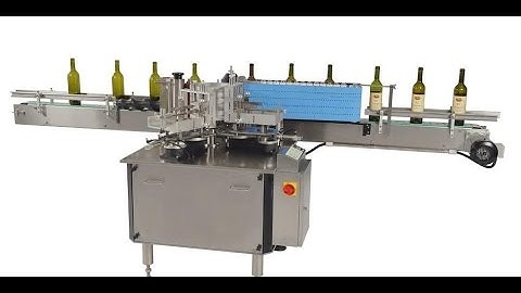 Cold Glue Labeling Machine for PET Round Bottles Paste Paper Label Applicator Machinery TB-80