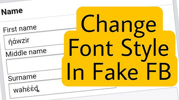 How To Change Font Style In Facebook Account Name | Make FB ID Stylish Name + Fake Facebook Account