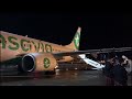 Eerste vlucht Transavia feestelijk verwelkomd in Edinburgh