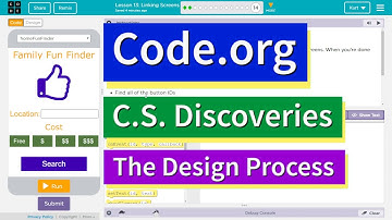 Linking Screens Lesson 13.14 Tutorial with Answers Code.org CS Discoveries
