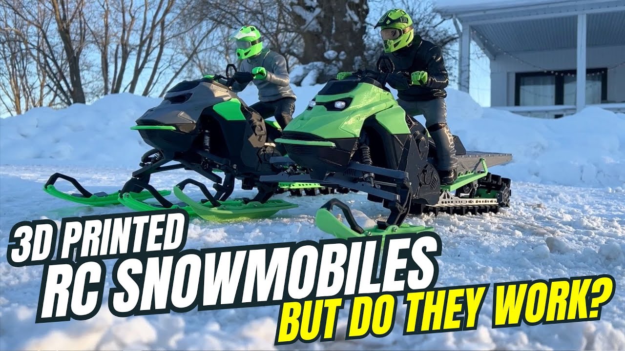 3D-печатные радиоуправляемые снегоходы — да, они действительно работают! Посмотрите, как наши рад...