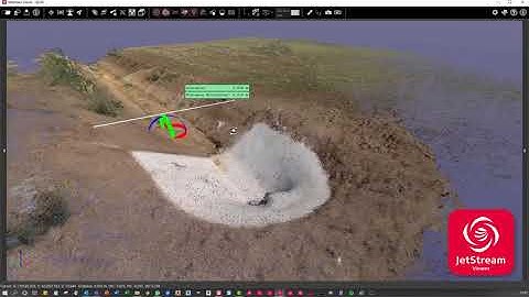 Leica GS18 I point-cloud data in Leica JetStream Viewer